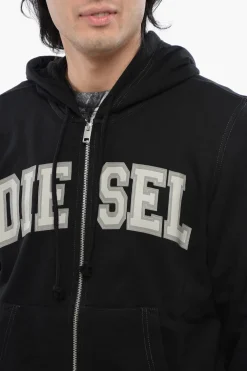 Sale RED TAG Felpa S-GINN-HOOD-ZIP-K12 in Misto Cotone con Stampa a Contrasto Uomo Felpe