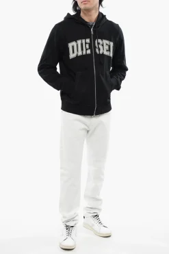 Sale RED TAG Felpa S-GINN-HOOD-ZIP-K12 in Misto Cotone con Stampa a Contrasto Uomo Felpe