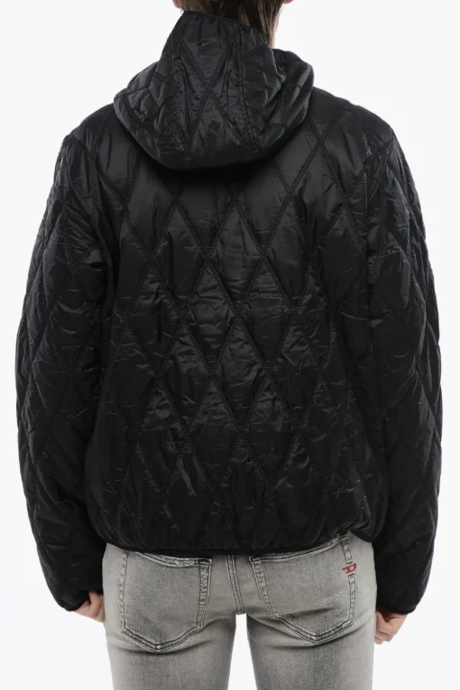 Outlet RED TAG Giubbotto Leggero J-FOKKER Trapuntato in Nylon con Cappuccio Uomo Giubbotti