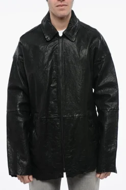 RED TAG Giubbotto L-MART-A in Pelle Effetto Stropicciato>Diesel Fashion