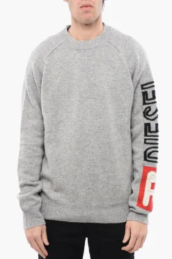 Best RED TAG Maglia Girocollo K-SARIA in Lana con Logo in Rilievo Uomo Maglieria