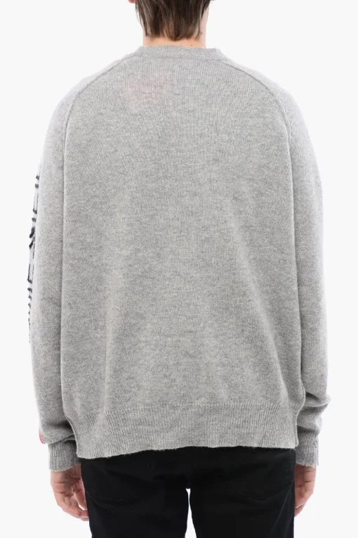 Best RED TAG Maglia Girocollo K-SARIA in Lana con Logo in Rilievo Uomo Maglieria
