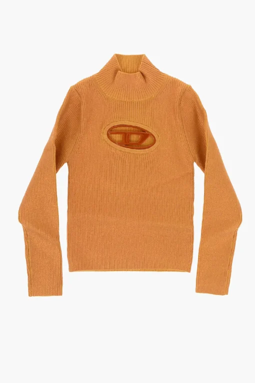 RED TAG Maglia KMARCELLA a Costine in Lurex con Dettaglio Cut-Out>Diesel Kids Sale