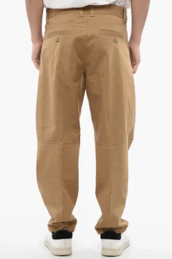 Online RED TAG Pantaloni P-ARTHUR a 1 Pince in Cotone Stretch Uomo Pantaloni