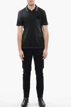 RED TAG Polo T-SMID in Effetto Acid Wash con 2 Bottoni></noscript>Diesel Outlet