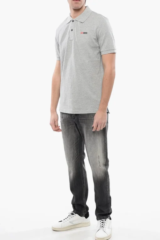 Fashion RED TAG Polo T-SMITH-DIV in Cotone Piquè con Logo a Contrasto Uomo T-Shirt