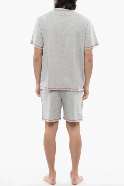 RED TAG Set Pigiama Corto UMSET-WILORT in Cotone Stretch con Cuciture a Vista>Diesel Online