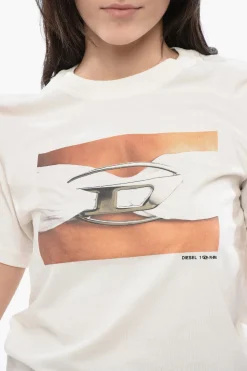 RED TAG T-shirt Girocollo T-REGS-N3 In Cotone con Stampa></noscript>Diesel Outlet