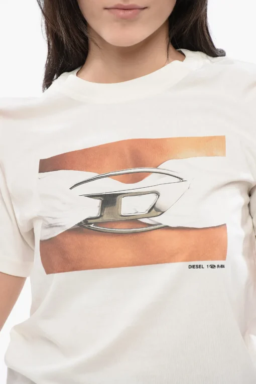 RED TAG T-shirt Girocollo T-REGS-N3 In Cotone con Stampa>Diesel Outlet
