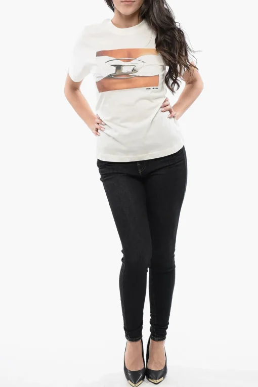RED TAG T-shirt Girocollo T-REGS-N3 In Cotone con Stampa>Diesel Outlet