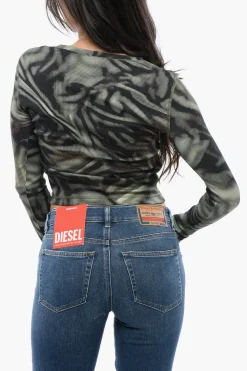 RED TAG T-shirt Girocollo T-BANES-NC a Coste con Maniche lunghe>Diesel Best