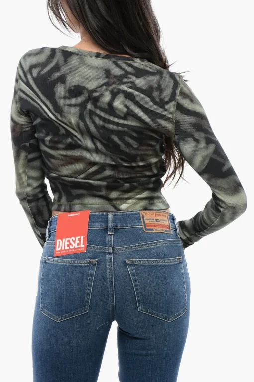 RED TAG T-shirt Girocollo T-BANES-NC a Coste con Maniche lunghe>Diesel Best