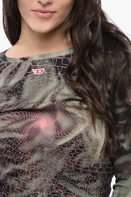 RED TAG T-shirt Girocollo T-BANES-NC a Coste con Maniche lunghe>Diesel Best