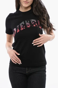 Outlet RED TAG T-shirt Girocollo T-REG-G11 in Cotone con Stampa Sfumata Donna T-Shirts E Tops