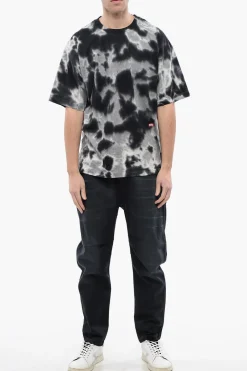 Outlet RED TAG T-shirt Girocollo T-BOXT-N15 Effetto Acid Wash Uomo T-Shirt