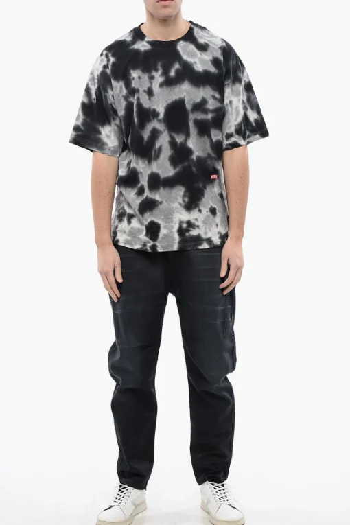 Outlet RED TAG T-shirt Girocollo T-BOXT-N15 Effetto Acid Wash Uomo T-Shirt