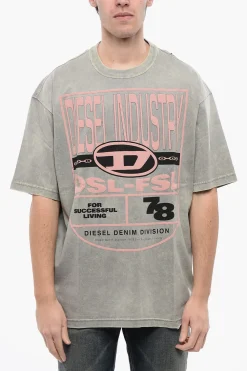 Online RED TAG T-shirt Girocollo T-WASH-N1 in Cotone con Logo in Rilievo Uomo T-Shirt