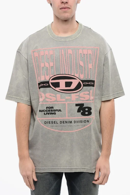 Online RED TAG T-shirt Girocollo T-WASH-N1 in Cotone con Logo in Rilievo Uomo T-Shirt