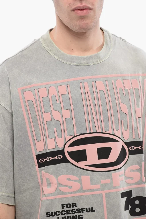 Online RED TAG T-shirt Girocollo T-WASH-N1 in Cotone con Logo in Rilievo Uomo T-Shirt