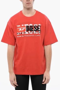 Best RED TAG T-Shirt Girocollo T-BOXT in Tinta Unita con Logo Ricamato Uomo T-Shirt