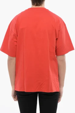 Best RED TAG T-Shirt Girocollo T-BOXT in Tinta Unita con Logo Ricamato Uomo T-Shirt