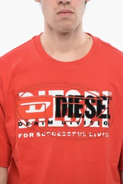 Best RED TAG T-Shirt Girocollo T-BOXT in Tinta Unita con Logo Ricamato Uomo T-Shirt