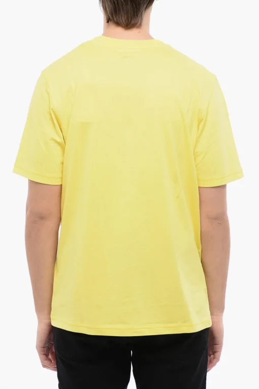 Online RED TAG T-shirt Girocollo T-JUST-N10 in Cotone con Logo in Velour Uomo T-Shirt