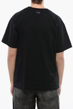 RED TAG UNISEX T-shirt T-BUXT-N3 in Cotone con Maxi Stampa Frontale></noscript>Diesel Online