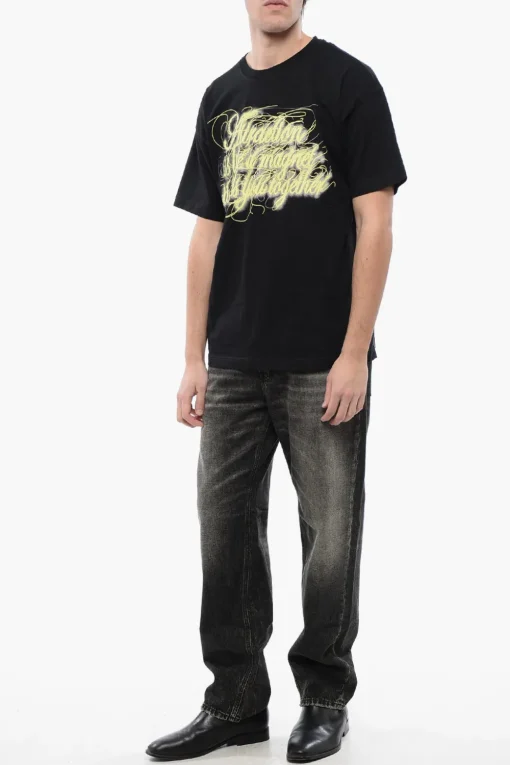 RED TAG UNISEX T-shirt T-BUXT-N3 in Cotone con Maxi Stampa Frontale>Diesel Online