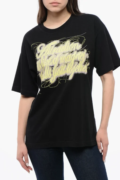 RED TAG UNISEX T-shirt T-BUXT-N3 in Cotone con Maxi Stampa Frontale>Diesel Online