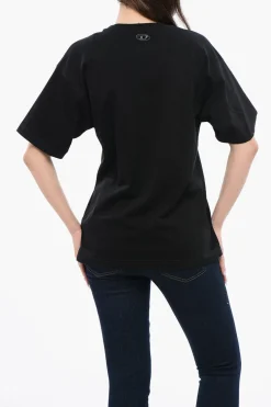 RED TAG UNISEX T-shirt T-BUXT-N3 in Cotone con Maxi Stampa Frontale></noscript>Diesel Online