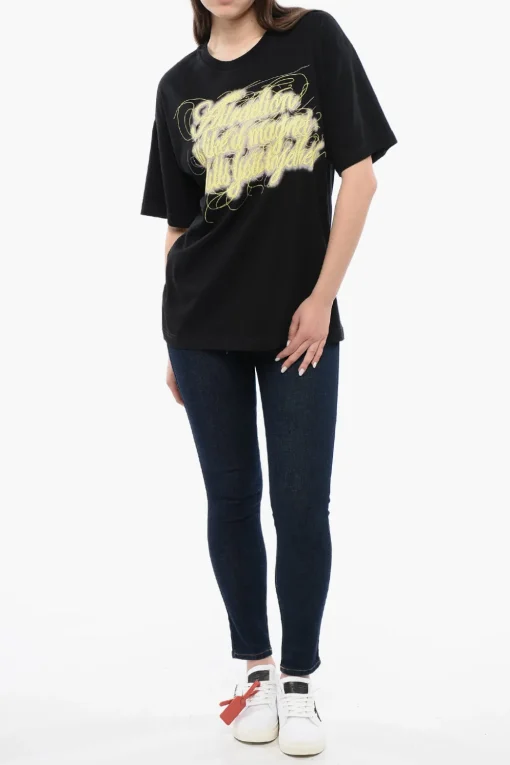 RED TAG UNISEX T-shirt T-BUXT-N3 in Cotone con Maxi Stampa Frontale>Diesel Online