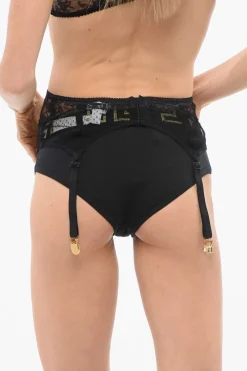 Sale Reggicalze in Pizzo a Tinta Unita Donna Intimo