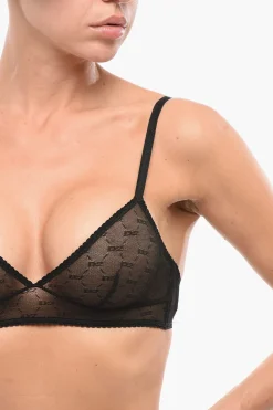 Reggiseno a Triangolo in Pizzo Monogram></noscript>Dsquared2 New