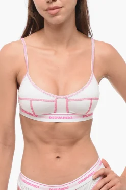 New Reggiseno Bicolore con Logo Donna Intimo