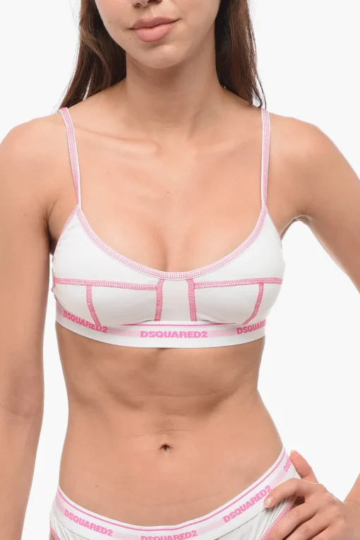 New Reggiseno Bicolore con Logo Donna Intimo