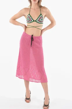Online reggiseno in Crochet con Paillettes Donna Costumi Da Bagno