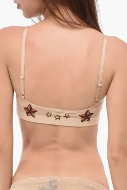Reggiseno in Mesh con Motivo Tattoo>Dsquared2 Online
