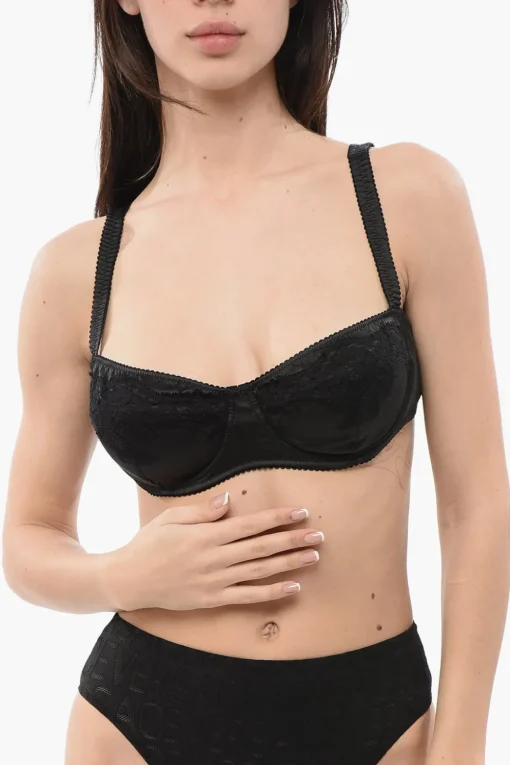 Reggiseno in Seta e Pizzo con Ferretti>Dolce & Gabbana Fashion