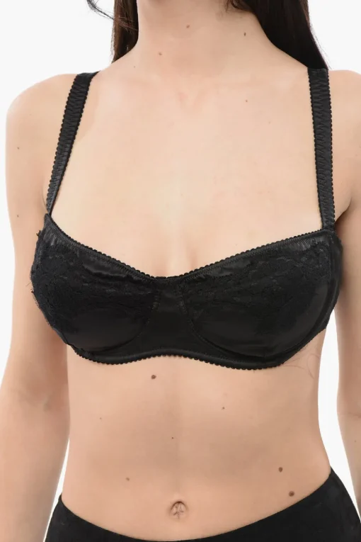 Reggiseno in Seta e Pizzo con Ferretti>Dolce & Gabbana Fashion