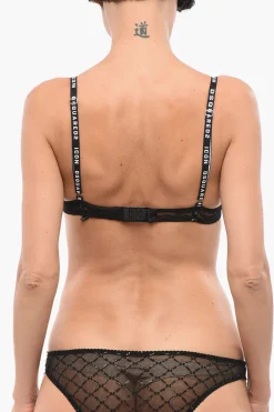 Sale Reggiseno Push-up in Pizzo con Spalline Logate Donna Intimo