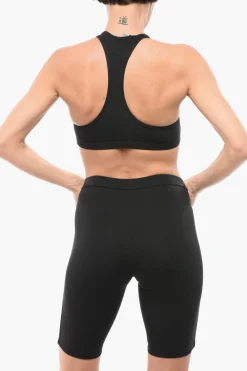 Best Reggiseno Sportivo in Cotone Stretch con Bande Logate Donna Intimo