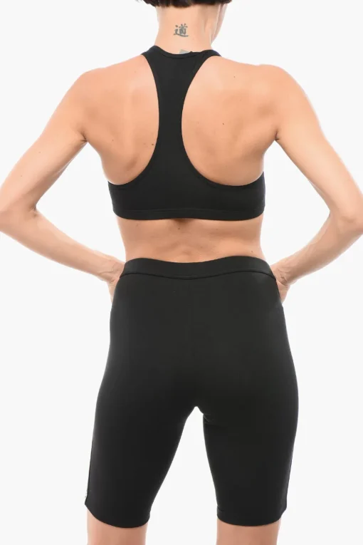 Best Reggiseno Sportivo in Cotone Stretch con Bande Logate Donna Intimo