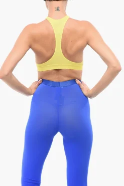 Reggiseno Sportivo in Microfibra con Elastico Logato>Dsquared2 Fashion