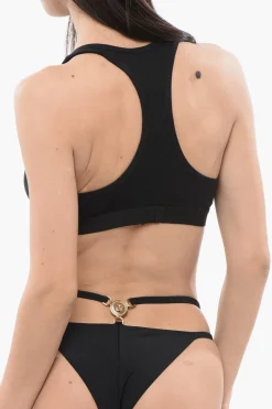 Reggiseno Tank in Cotone a Coste con Elastico Logato>Dsquared2 Discount