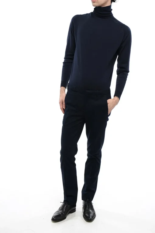 Sale ROAD TO EXCELLENCE Pantaloni Chino in Cotone Stretch Uomo Pantaloni
