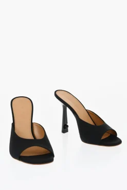Discount Sabot In Misto Lino LOLLIPOP A Punta Stretta Tacco 11 cm Donna Scarpe Con Tacco