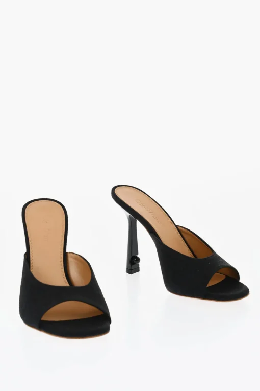 Discount Sabot In Misto Lino LOLLIPOP A Punta Stretta Tacco 11 cm Donna Scarpe Con Tacco