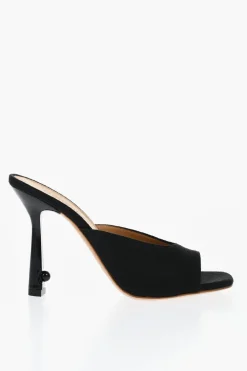 Discount Sabot In Misto Lino LOLLIPOP A Punta Stretta Tacco 11 cm Donna Scarpe Con Tacco