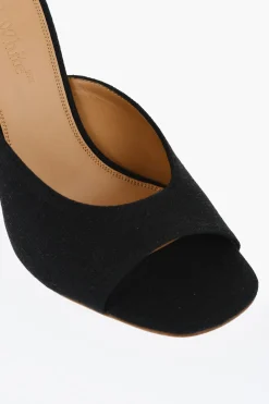 Discount Sabot In Misto Lino LOLLIPOP A Punta Stretta Tacco 11 cm Donna Scarpe Con Tacco
